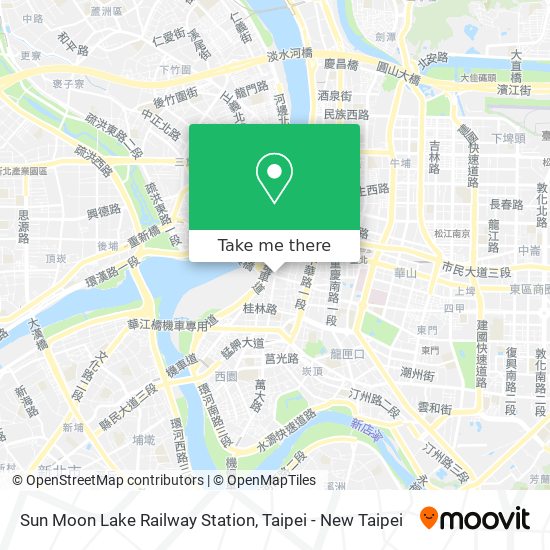 Sun Moon Lake Railway Station map