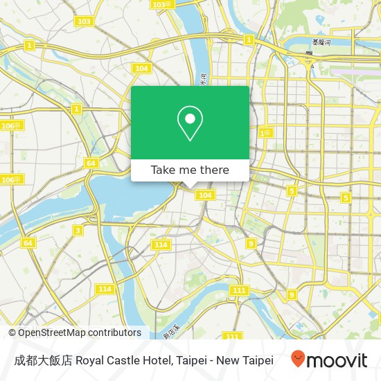 成都大飯店 Royal Castle Hotel map