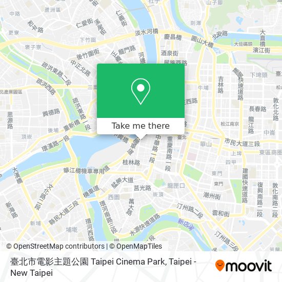 臺北市電影主題公園 Taipei Cinema Park map