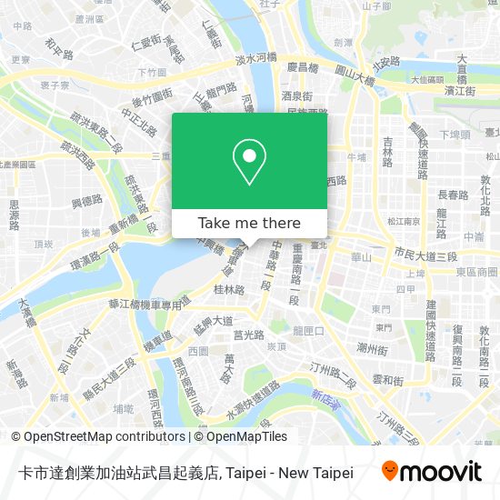 卡市達創業加油站武昌起義店 map