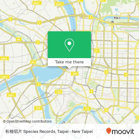 有種唱片 Species Records map