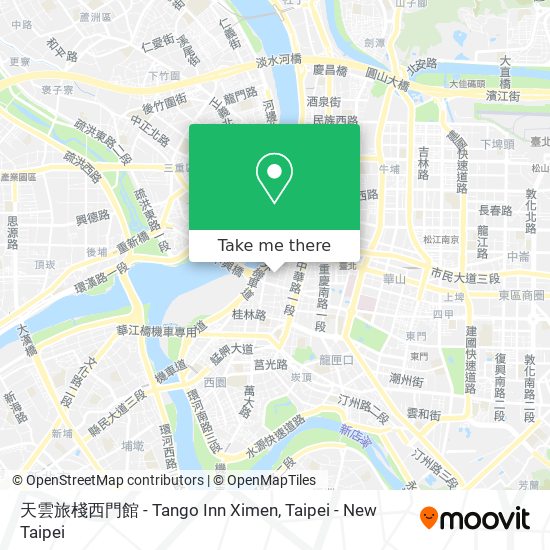 天雲旅棧西門館 - Tango Inn Ximen map