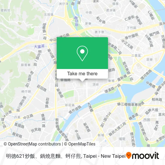 明德621炒飯、鍋燒意麵、蚵仔煎 map