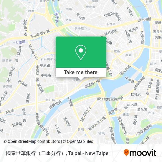 國泰世華銀行（二重分行）地圖