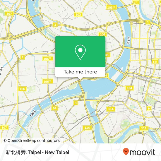 新北橋旁 map