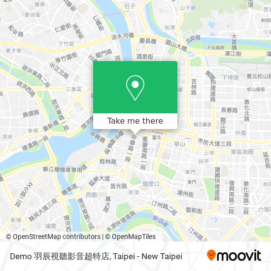 Demo 羽辰視聽影音超特店地圖