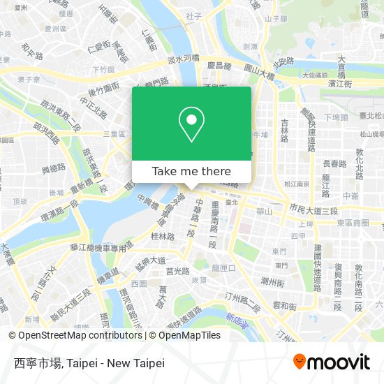 西寧市場 map