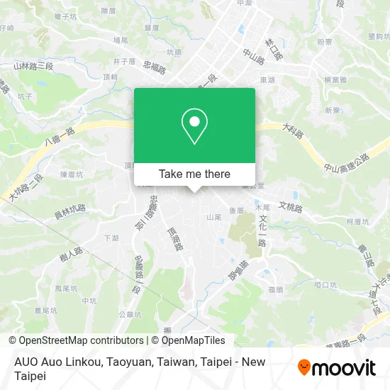 AUO 友達 Linkou, Taoyuan, Taiwan地圖