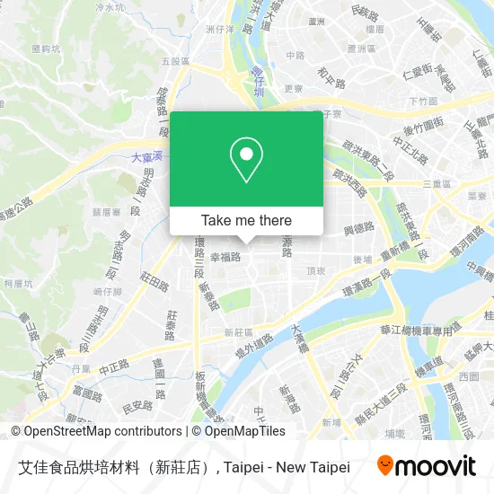 艾佳食品烘培材料（新莊店）地圖