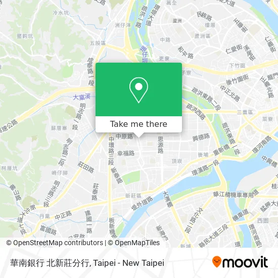 華南銀行 北新莊分行 map