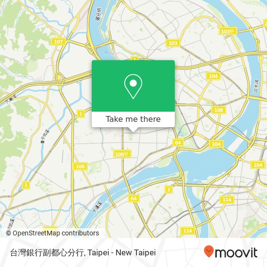 台灣銀行副都心分行 map