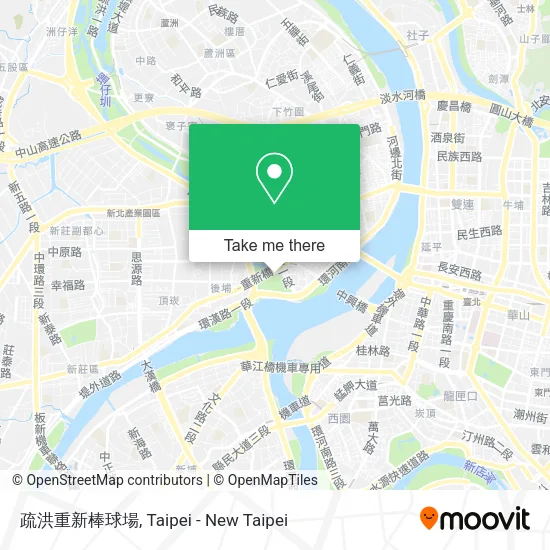 疏洪重新棒球場 map