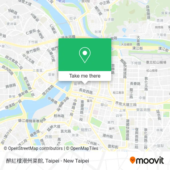 醉紅樓潮州菜館地圖