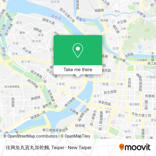 佳興魚丸貢丸加乾麵地圖