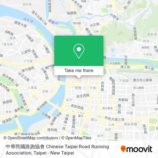 中華民國路跑協會 Chinese Taipei Road Running Association map