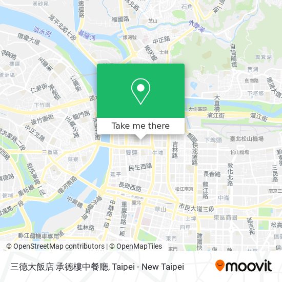 三德大飯店 承德樓中餐廳 map
