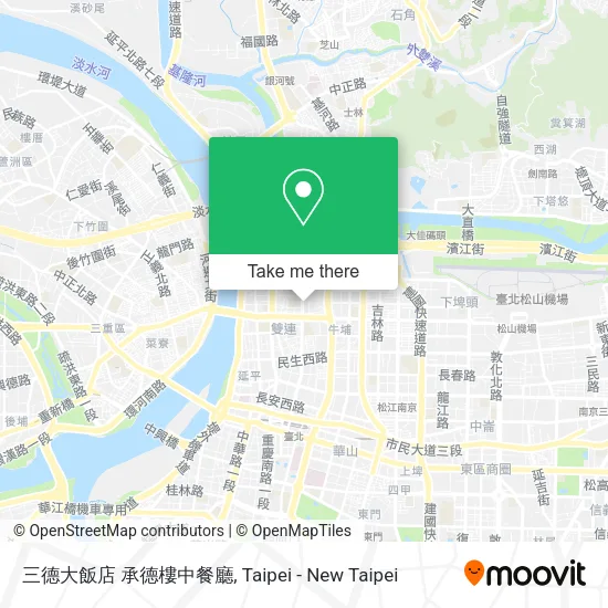 三德大飯店 承德樓中餐廳地圖