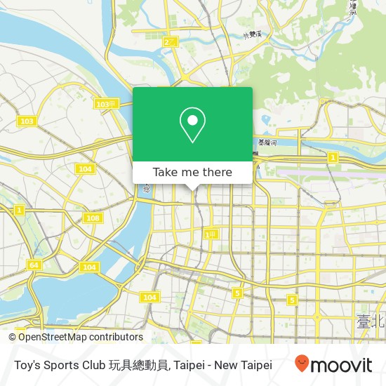 Toy's Sports Club 玩具總動員 map