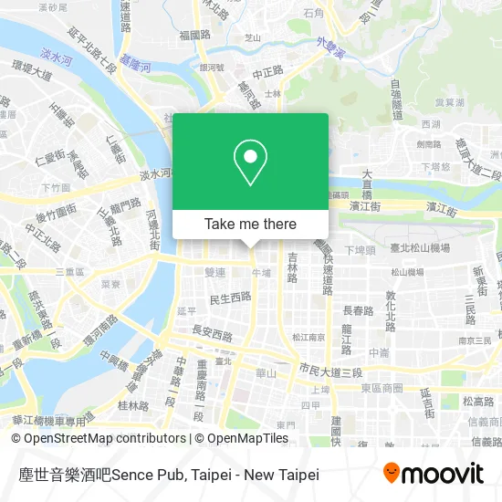塵世音樂酒吧Sence Pub地圖