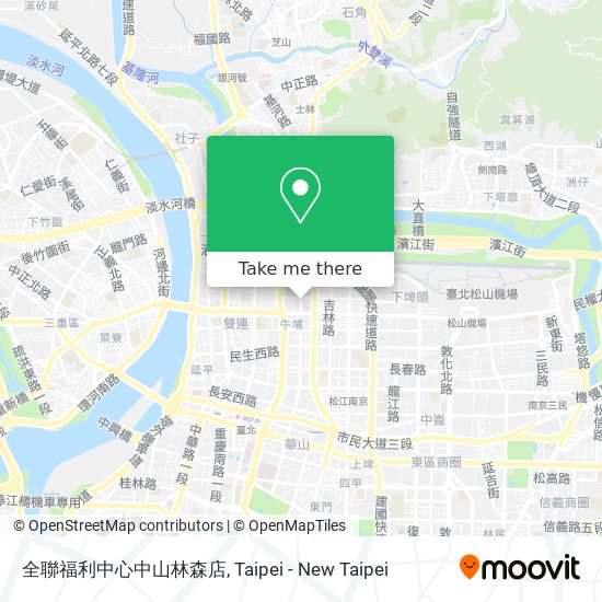 全聯福利中心中山林森店 map