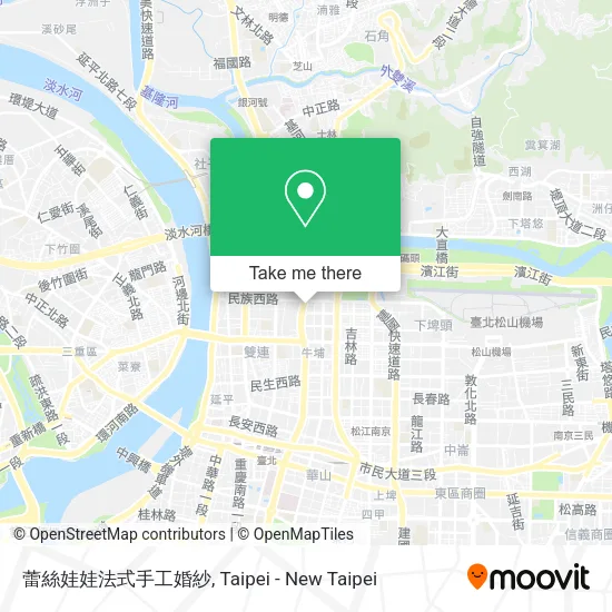 蕾絲娃娃法式手工婚紗地圖