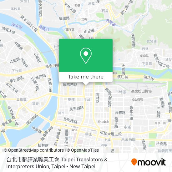 台北市翻譯業職業工會 Taipei Translators & Interpreters Union map