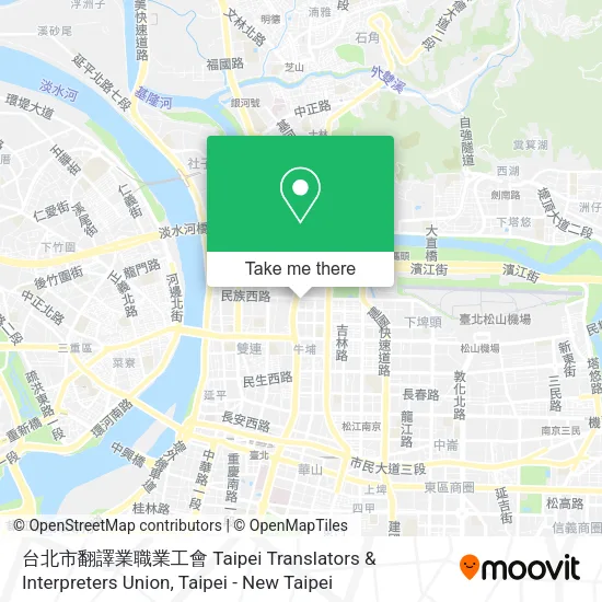 台北市翻譯業職業工會 Taipei Translators & Interpreters Union地圖