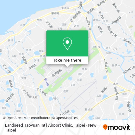 Landseed Taoyuan Int'l Airport Clinic map