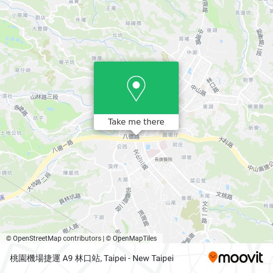 桃園機場捷運 A9 林口站 map