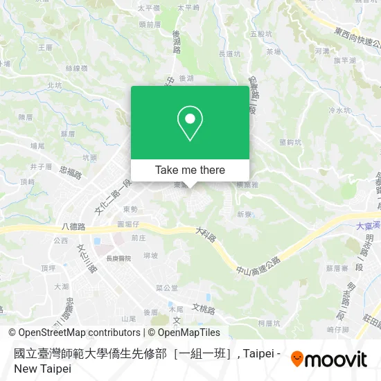 國立臺灣師範大學僑生先修部［一組一班］地圖