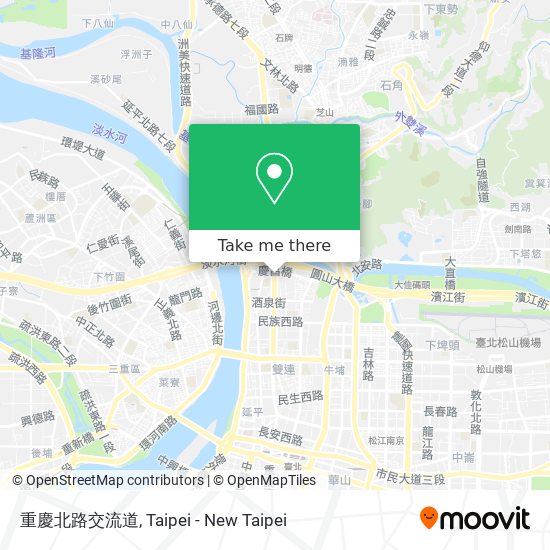 重慶北路交流道 map