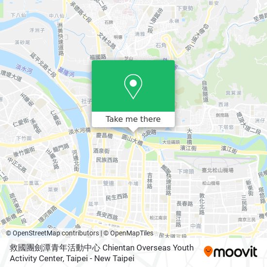 救國團劍潭青年活動中心 Chientan Overseas Youth Activity Center map