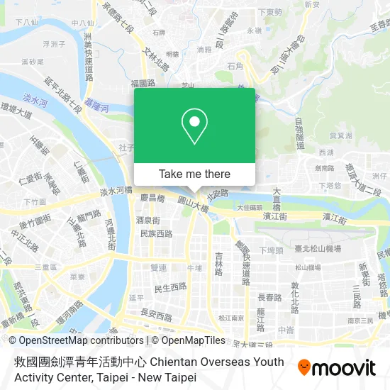 救國團劍潭青年活動中心 Chientan Overseas Youth Activity Center地圖