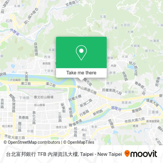 台北富邦銀行 TFB 內湖資訊大樓地圖