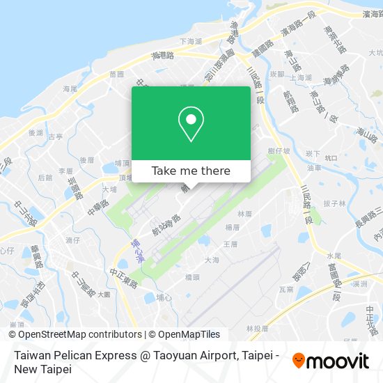 Taiwan Pelican Express @ Taoyuan Airport map