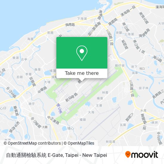 自動通關檢驗系統 E-Gate map