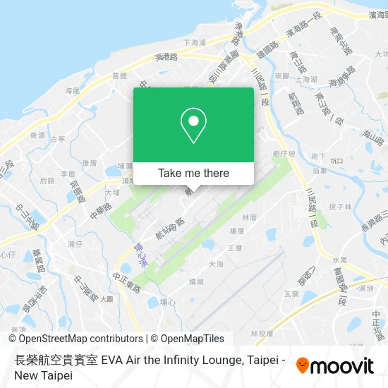 長榮航空貴賓室 EVA Air the Infinity Lounge地圖