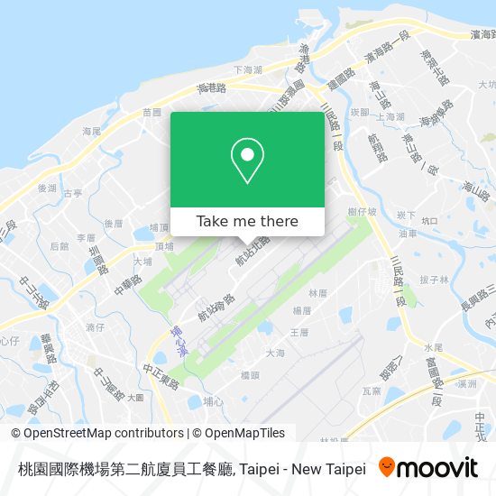 桃園國際機場第二航廈員工餐廳 map