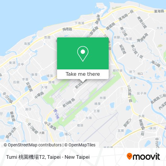 Tumi 桃園機場T2 map