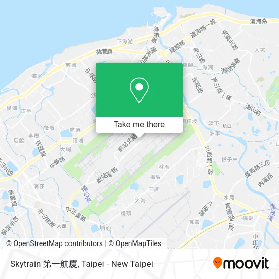 Skytrain 第一航廈 map