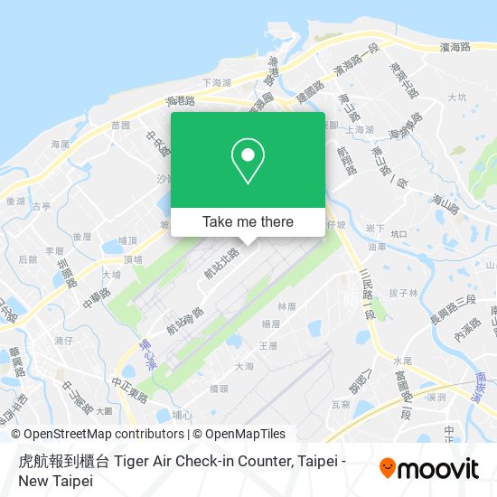 虎航報到櫃台 Tiger Air Check-in Counter map