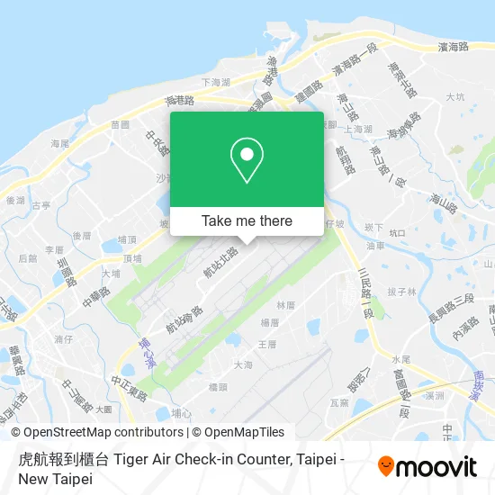 虎航報到櫃台 Tiger Air Check-in Counter地圖