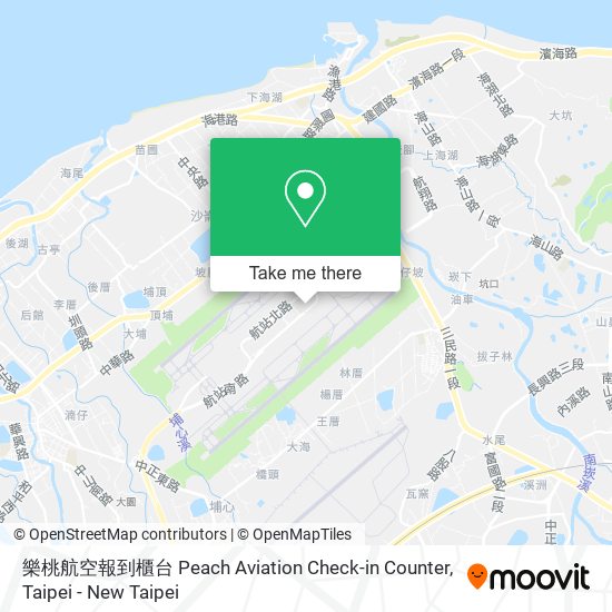 樂桃航空報到櫃台 Peach Aviation Check-in Counter地圖