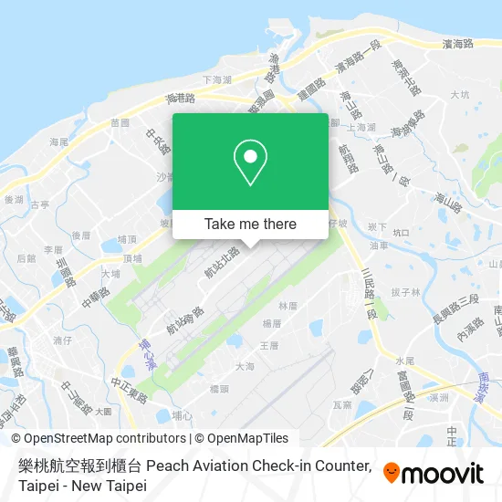 樂桃航空報到櫃台 Peach Aviation Check-in Counter map