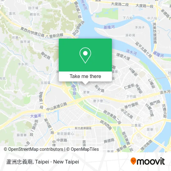 蘆洲忠義廟 map
