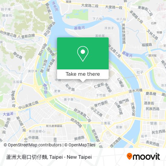 蘆洲大廟口切仔麵 map