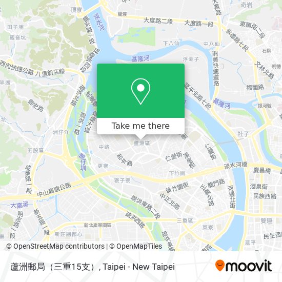 蘆洲郵局（三重15支） map