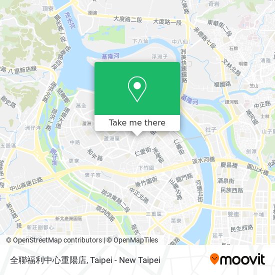 全聯福利中心重陽店 map