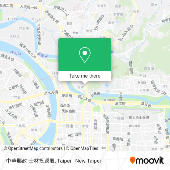 中華郵政 士林投遞股 map