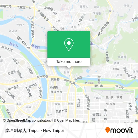 燦坤劍潭店地圖